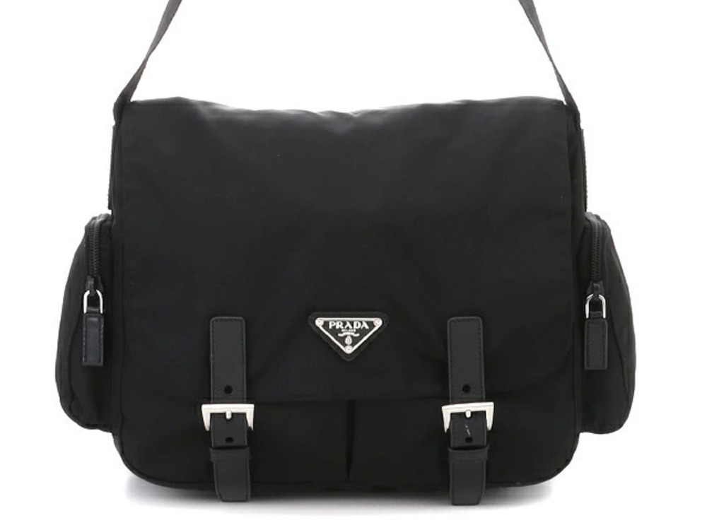 Prada Tessuto Hobo Bag Black